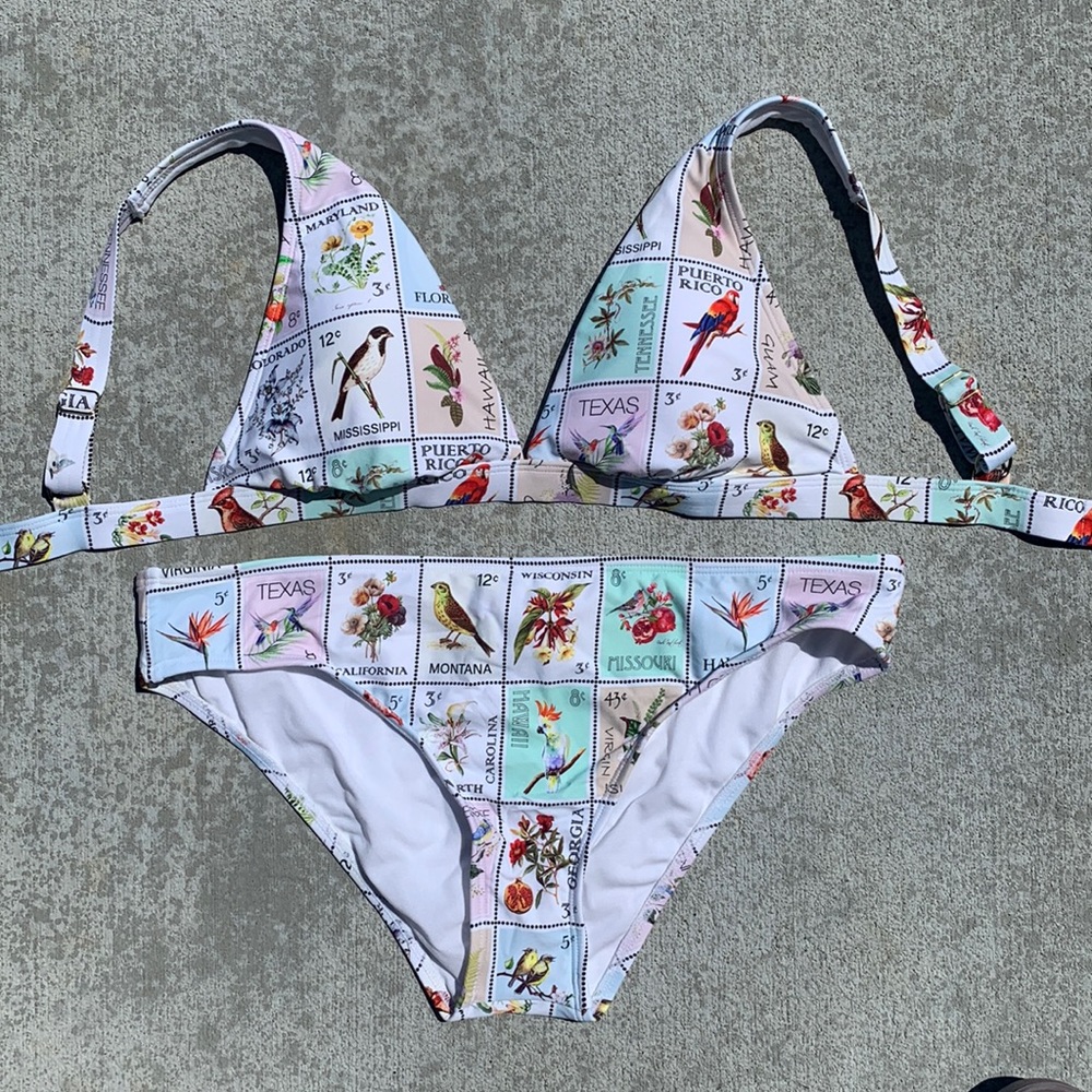 ANTONIO MELANI Country Stamps Swimsuit